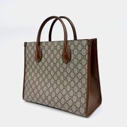Gucci Beige Canvas GG small tote bag