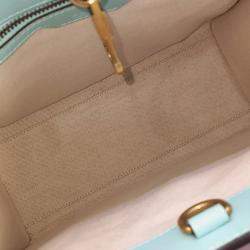 Gucci Beige Blue Coated Canvas Tiger GG Small Tote Bag