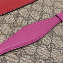 Gucci Beige Red PVC Clutch