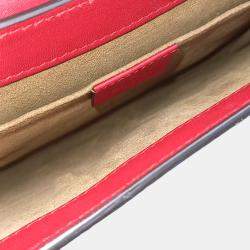 Gucci Beige Red PVC Clutch