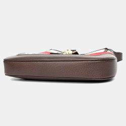 Gucci Multicolor Canvas and Leather Jackie 1961 Small Hobo Bag