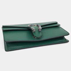 Gucci Green Leather Dionysus Chain Shoulder Bag