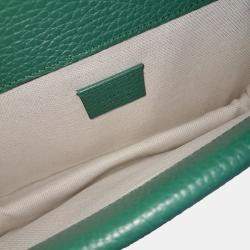 Gucci Green Leather Dionysus Chain Shoulder Bag