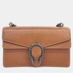 Gucci Brown Leather Dionysus Chain Shoulder Bag