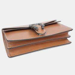 Gucci Brown Leather Dionysus Chain Shoulder Bag