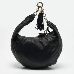 Gucci Black Leather Sienna Hobo