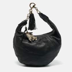 Gucci Black Leather Sienna Hobo