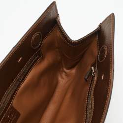 Gucci Bronze Python Nouveau Fringe Clutch