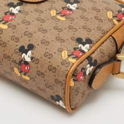 مملوكة مسبقًا Gucci x Disney Brown GG Supreme Canvas and Leather Mickey Mouse Camera Crossbody Bag
