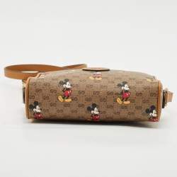 مملوكة مسبقًا Gucci x Disney Brown GG Supreme Canvas and Leather Mickey Mouse Camera Crossbody Bag