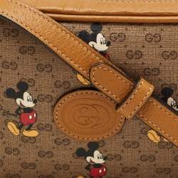مملوكة مسبقًا Gucci x Disney Brown GG Supreme Canvas and Leather Mickey Mouse Camera Crossbody Bag
