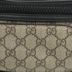 Pre Owned Gucci Beige/Black GG Supreme Canvas Belt Bag
