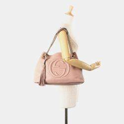 Gucci Pink Medium Leather Soho Chain Tote