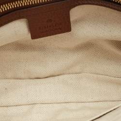 Gucci Blue/Brown GG Denim and Leather Jackie 1961 Shoulder Bag