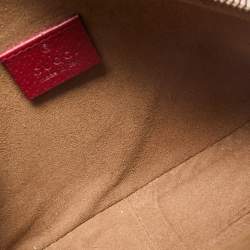 Gucci Red/Beige GG Supreme Canvas and Leather Tian Camera Crossbody Bag