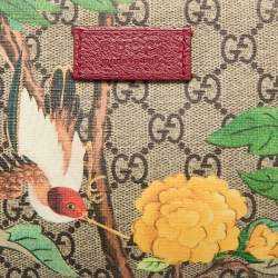 Gucci Red/Beige GG Supreme Canvas and Leather Tian Camera Crossbody Bag