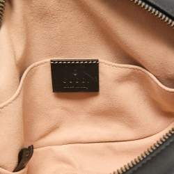 Gucci Black Matelassé Leather GG Marmont Belt Bag