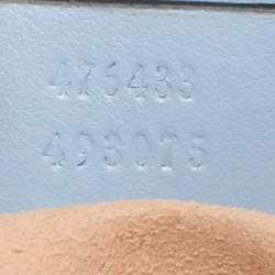 Pre Owned Gucci Light Blue Matelassé Leather Super Mini GG Marmont Shoulder Bag