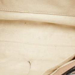 Gucci Beige GG Canvas and Leather Medium Emily Chain Shoulder Bag