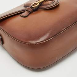 Gucci Brown Ombre Leather Medium Lady Web Shoulder Bag
