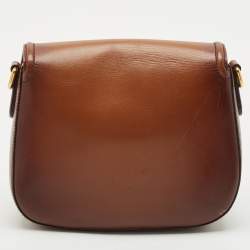 Gucci Brown Ombre Leather Medium Lady Web Shoulder Bag