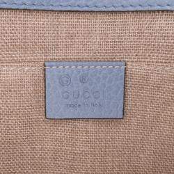 Gucci Blue Small Dollar Calfskin Interlocking G Crossbody