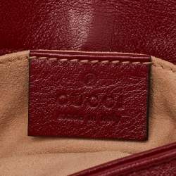 Gucci Red Matelasse Leather GG Marmont 2.0 Multi Belt Bag