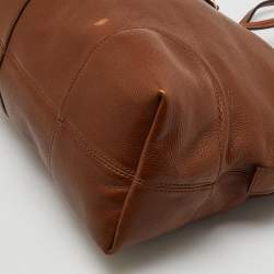 Gucci Brown Leather Bree Zip Dome Satchel