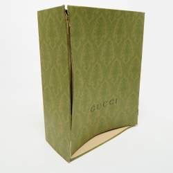Gucci Green Diagonal Quilt Leather Small GG Marmont Torchon Shoulder Bag
