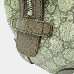 Pre Owned Gucci Brown Canvas GG Supreme Tote Bag