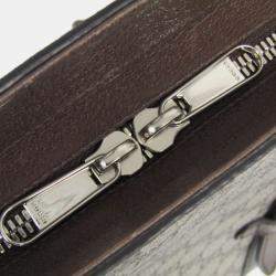 Pre Owned Gucci Brown Canvas GG Supreme Tote Bag