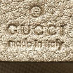 مملوكة مسبقًا حقيبة كتف غوتشي سلسلة جلد ذهب شاحب متوسطة