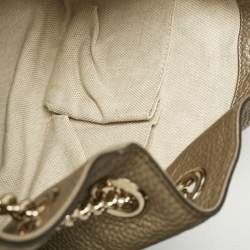 مملوكة مسبقًا حقيبة كتف غوتشي سلسلة جلد ذهب شاحب متوسطة