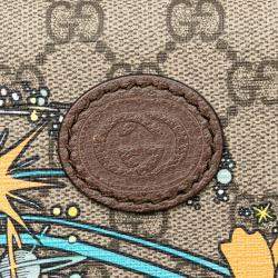 Gucci Beige/Brown Disney GG Supreme Donald Duck Savoy Vanity Case