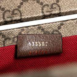 Gucci Beige/Brown Disney GG Supreme Donald Duck Savoy Vanity Case
