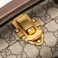 Gucci Beige/Brown Disney GG Supreme Donald Duck Savoy Vanity Case