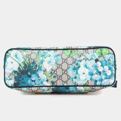 Gucci Beige GG Supreme Blooms Satchel