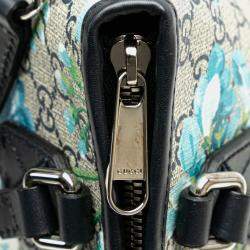 Gucci Beige GG Supreme Blooms Satchel
