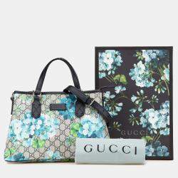 Gucci Beige GG Supreme Blooms Satchel