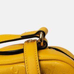 Gucci Yellow Leather GG Star Embossed Crossbody