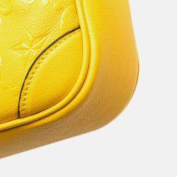 Gucci Yellow Leather GG Star Embossed Crossbody