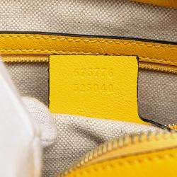 Gucci Yellow Leather GG Star Embossed Crossbody