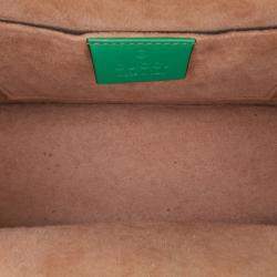 Gucci Green Mini Leather Sylvie Satchel