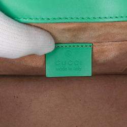 Gucci Green Mini Leather Sylvie Satchel