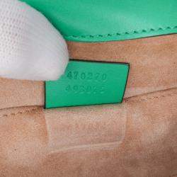 Gucci Green Mini Leather Sylvie Satchel