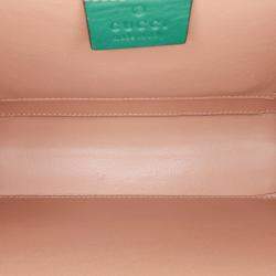 Gucci Green Patent Sylvie 1969 Satchel