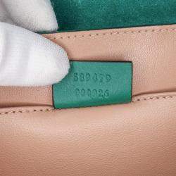 Gucci Green Patent Sylvie 1969 Satchel