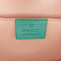 Gucci Green Patent Sylvie 1969 Satchel