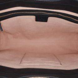 Gucci Navy Blue Suede Ophidia Satchel