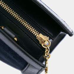 Gucci Navy Blue Suede Ophidia Satchel